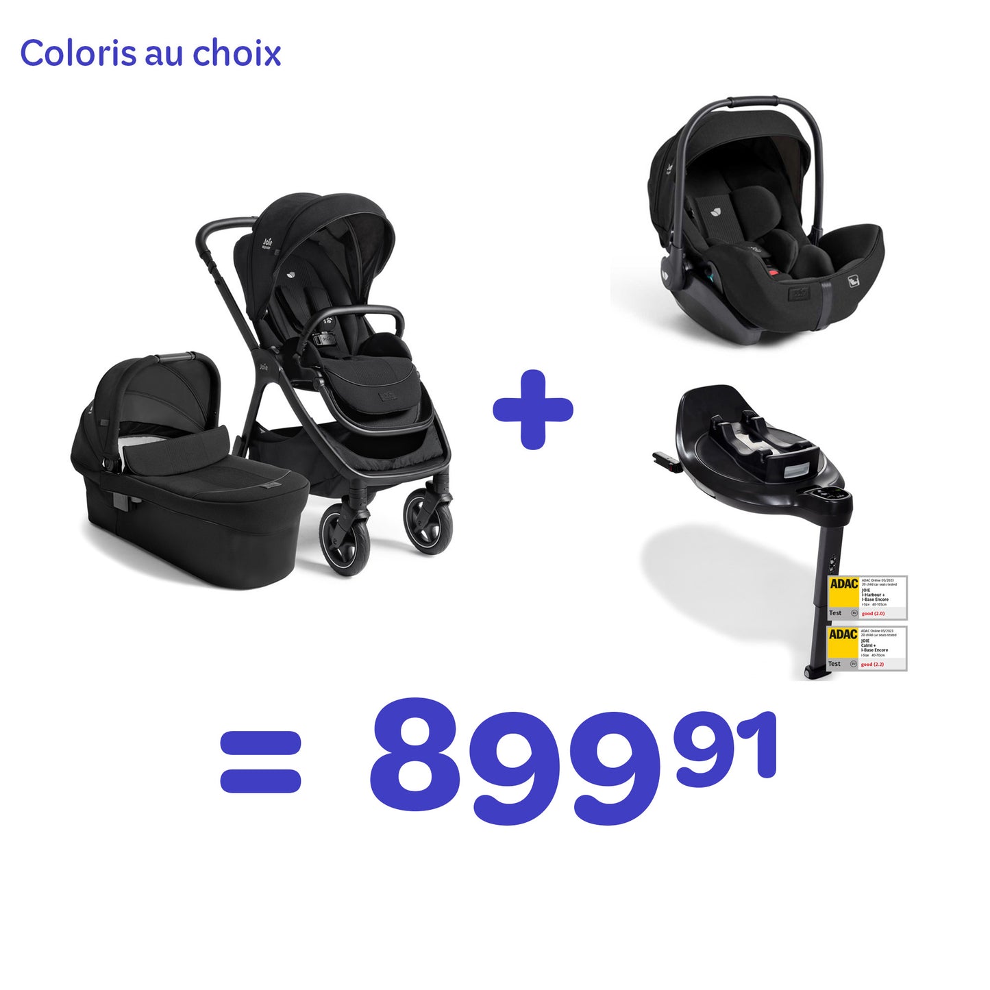 Poussette Finiti avec Nacelle + i-Level Pro + i-base encore