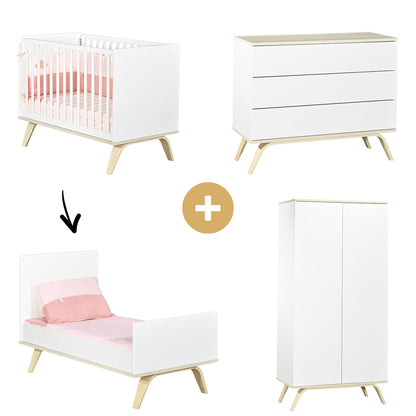 Chambre Serena : lit 70x140 + commode + armoire