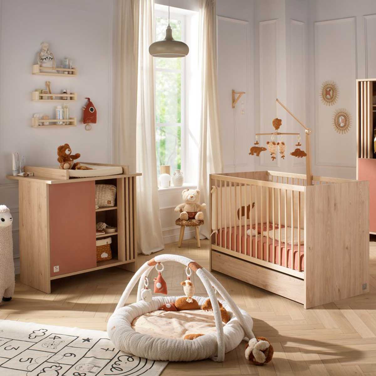 Chambre Tokyo Duo : lit bébé 70 x 140 cm + commode