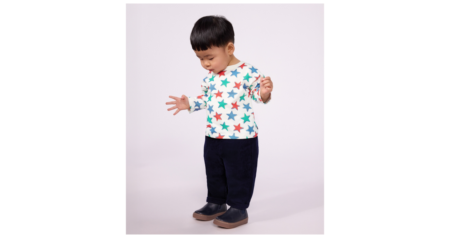 Pantalon bébé en coton uni
