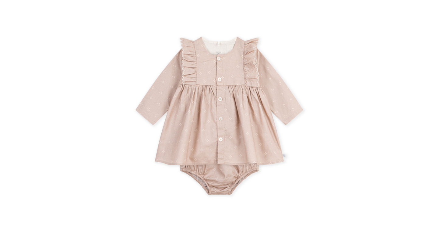 Robe manches longues et son bloomer