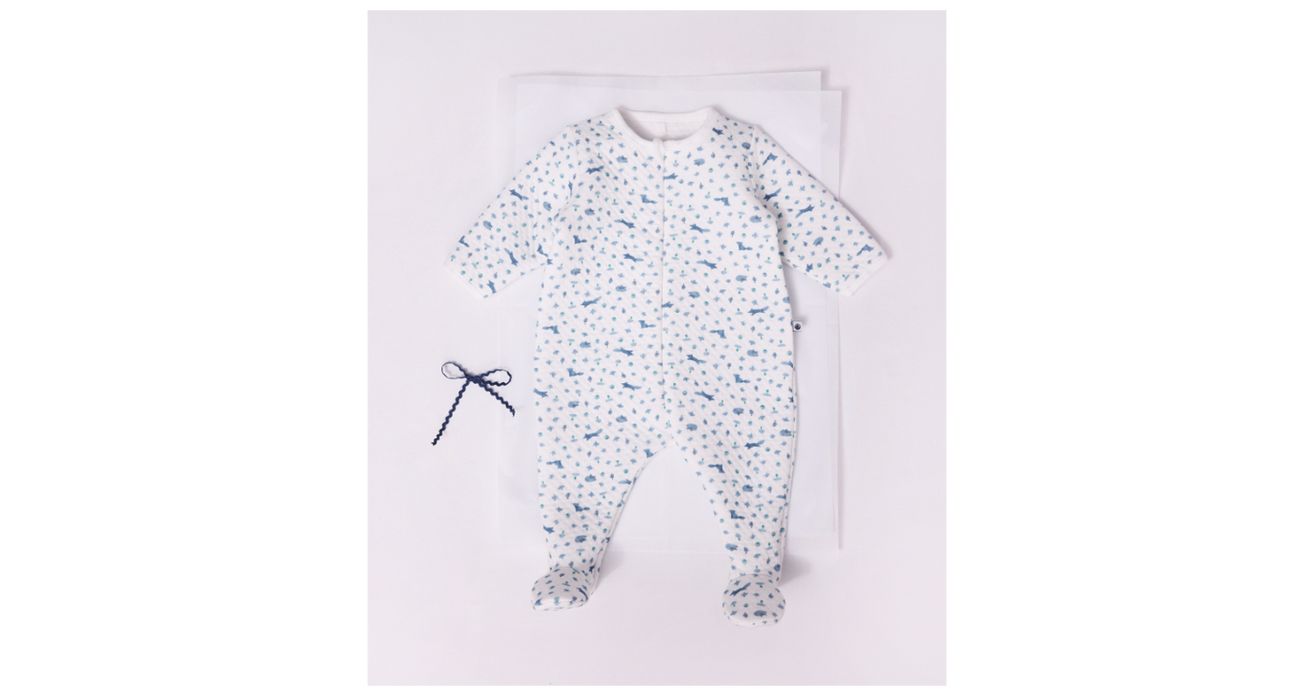 Pyjama bébé zippé en tubique