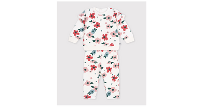 Ensemble sweatshirt et pantalon bébé en coton