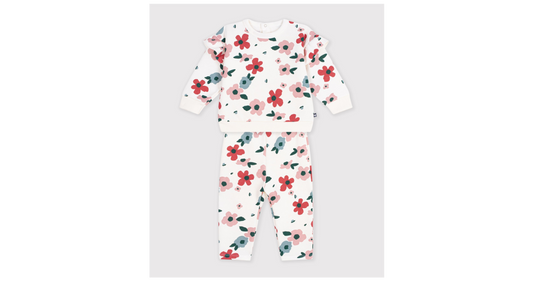 Ensemble sweatshirt et pantalon bébé en coton