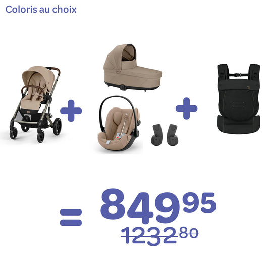 Trio balios + porte bébé Amya = 849.95 au lieu de 1232.80